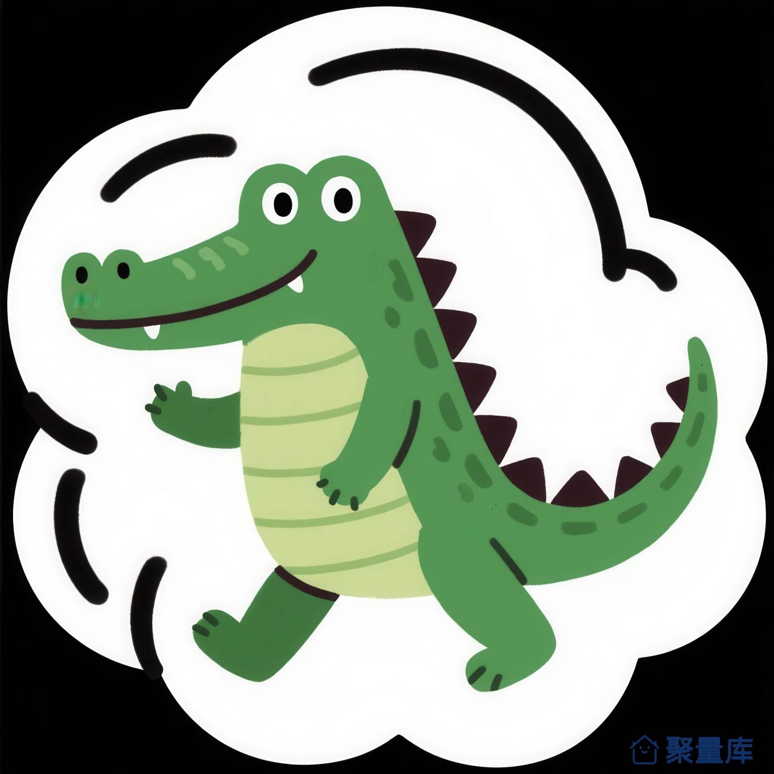 卡通鳄鱼